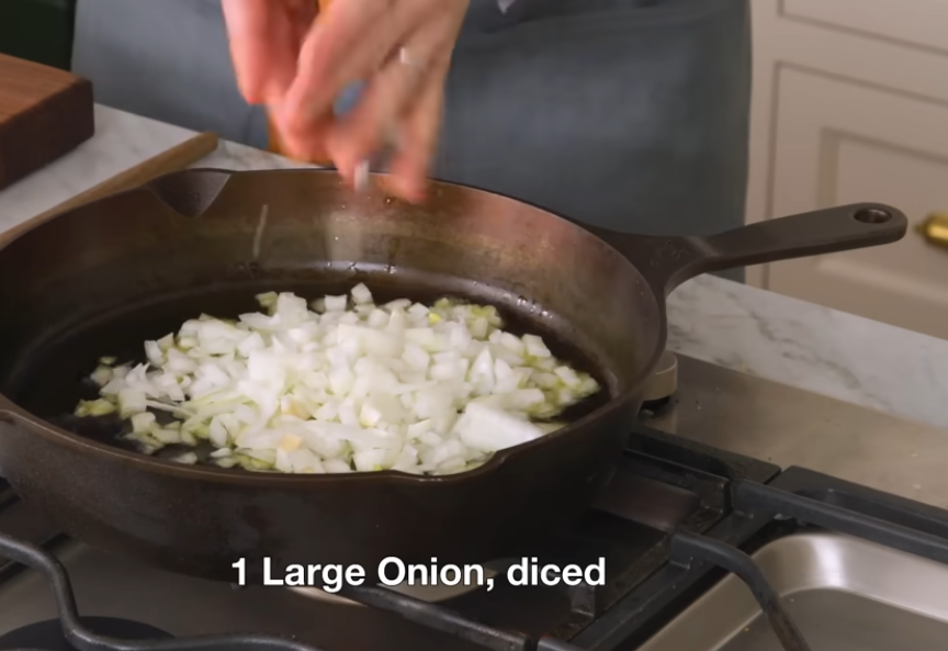 Ingredients for healthy shakshuka laid out on a counter